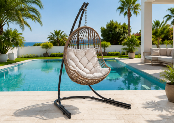 ZenHamac Cocon – Fauteuil suspendu avec support
