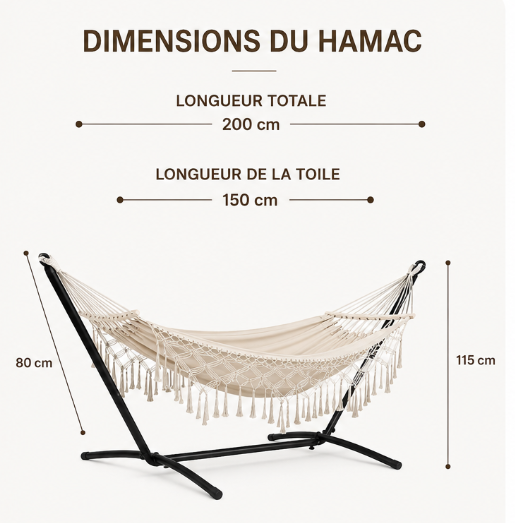 Hamac sur Pied “Bohème Évasion” – ZenHamac