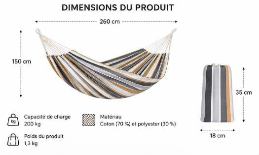 Hamac “Comfort Luxe” – ZenHamac