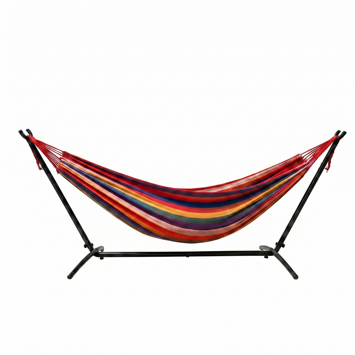 Hamac sur pied coucher de soleil tons orange rouge – ZenHamac