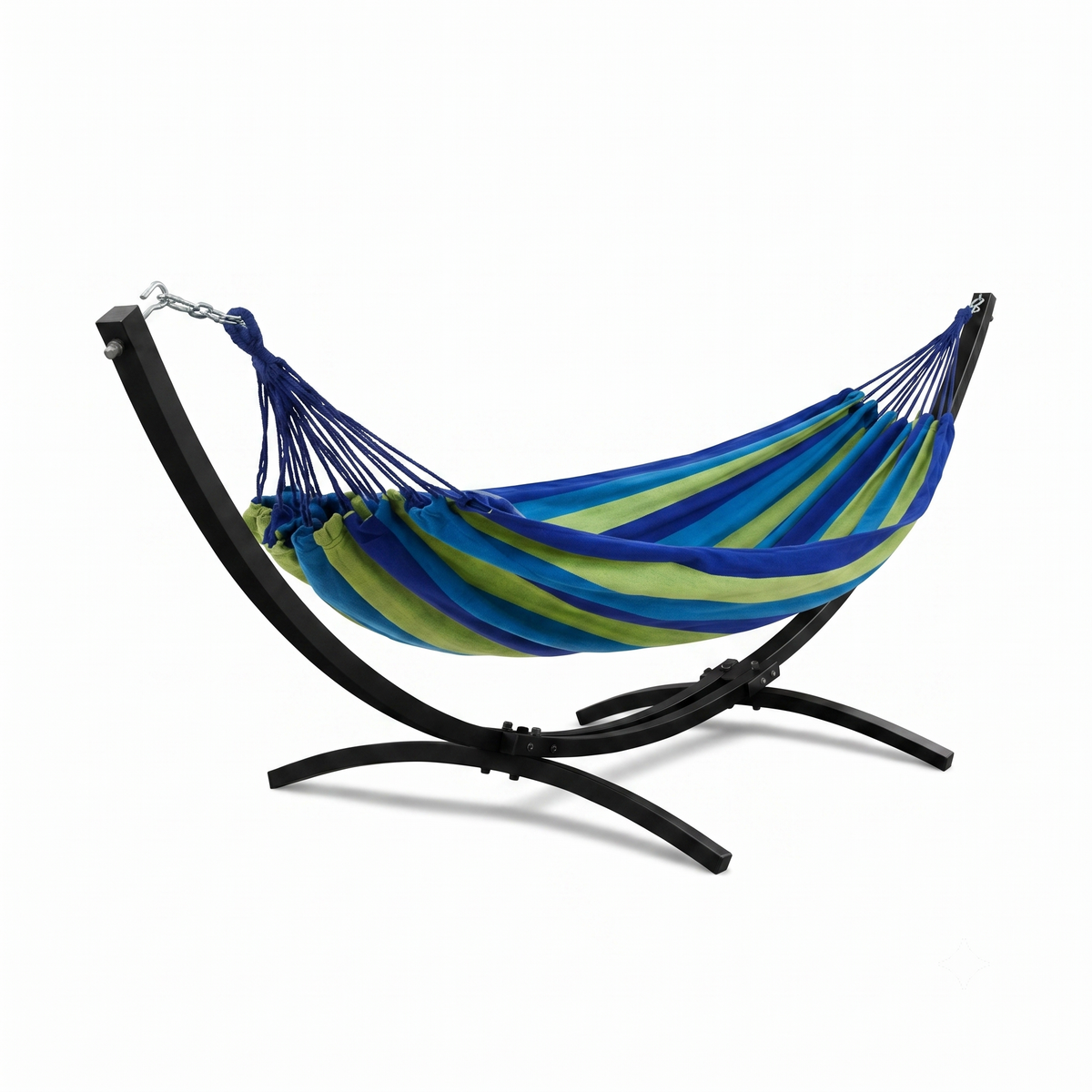 Hamac sur Pied Bleu Vert Riviera – ZenHamac