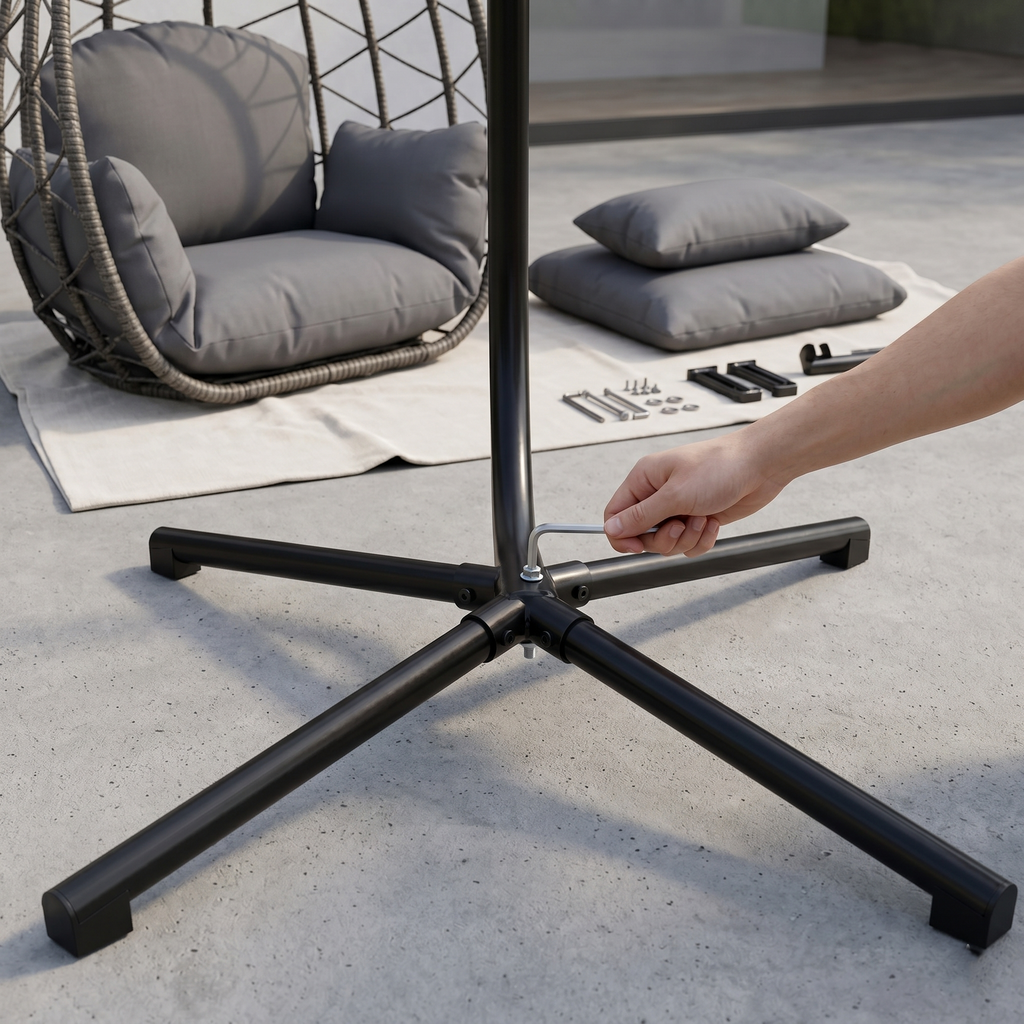 Fauteuil Suspendu sur Pied Design Œuf – ZenHamac